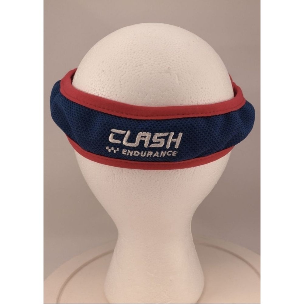 Endurance Visor Hat Clash Endurance Blue Red Stretch Fit One Size Athletic - Picture 3 of 12